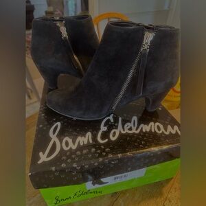 Sam Edelman Black Suede Women's Boots size 6.5